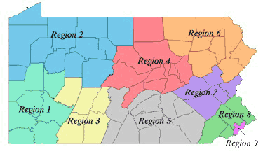 Map of Pennsylvania